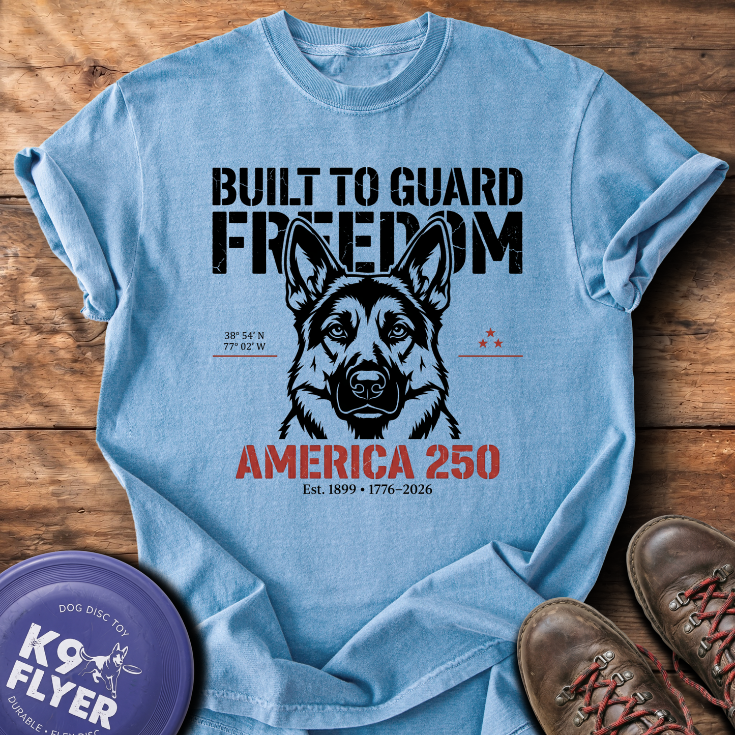 0100 Built To Guard - Washed Denim
