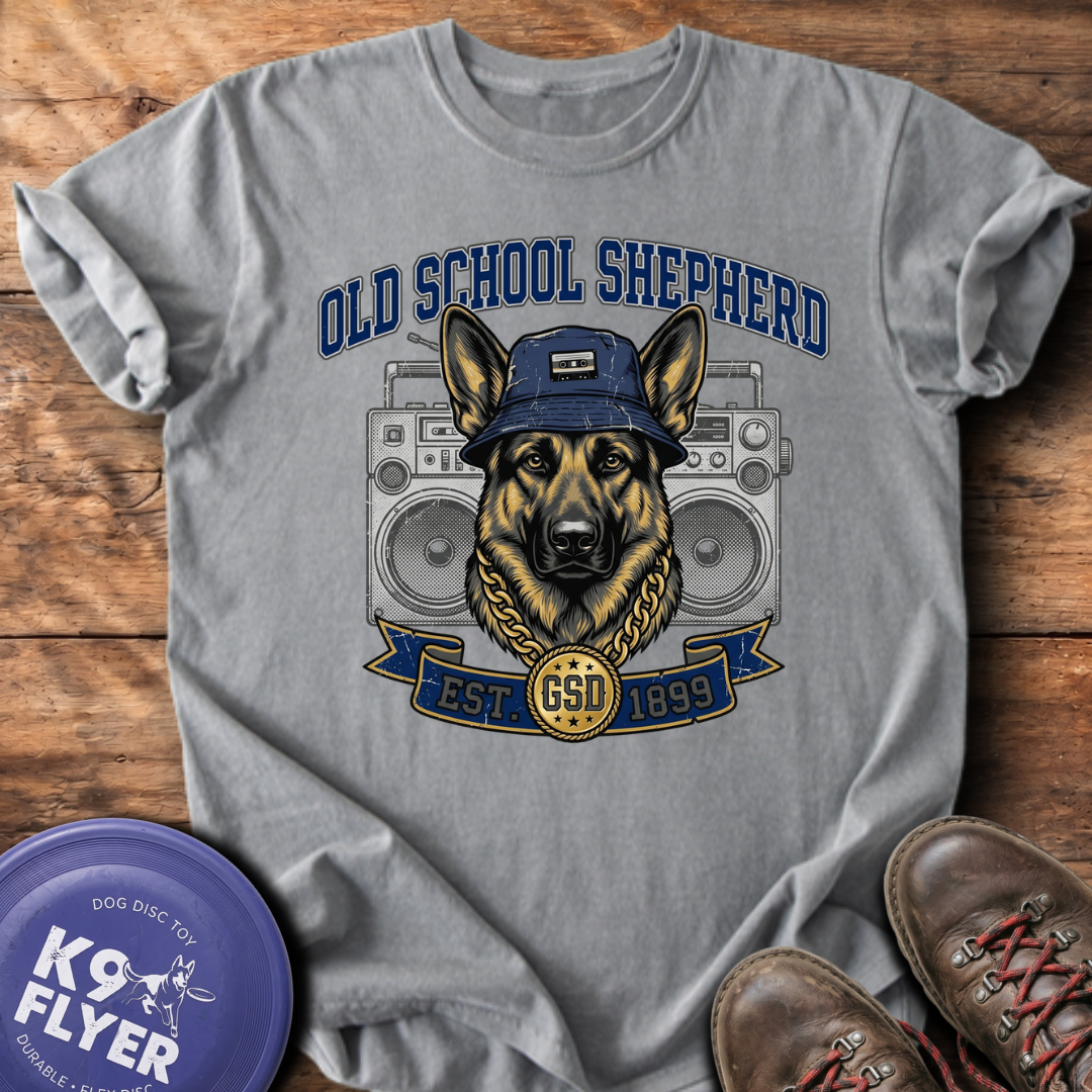 Old School Shepherd T-Shirt - Grey