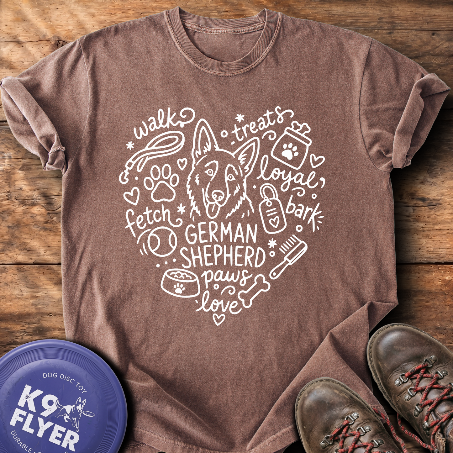 0011 Heart Doodle - Espresso