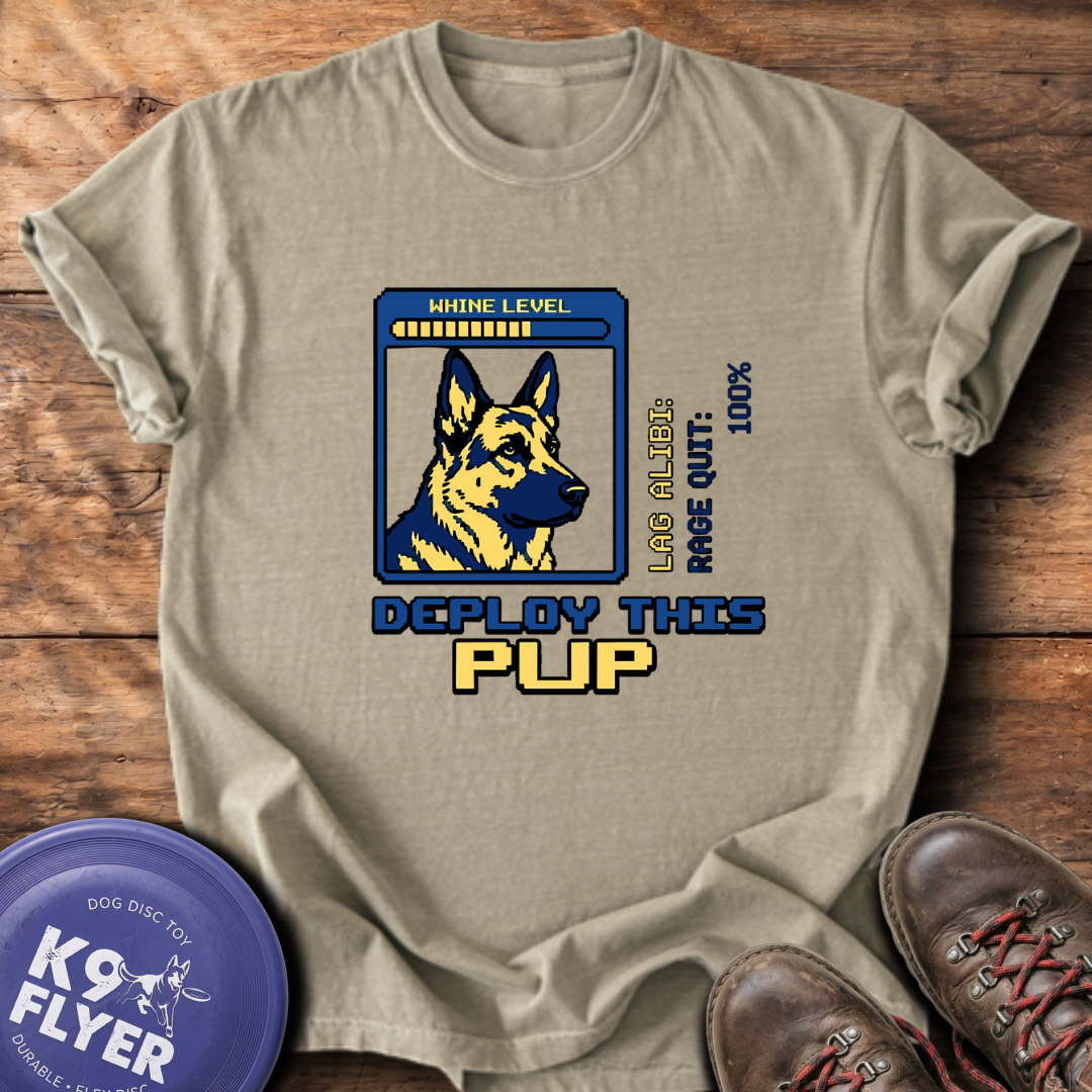 Deploy This Pup T-Shirt - Khaki