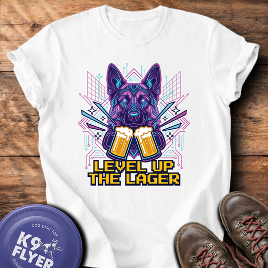 Level Up The Lager T-Shirt - White