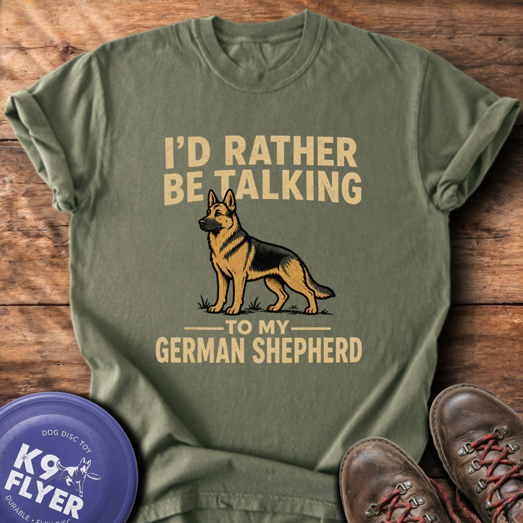 I'd Rather Be Talking T-Shirt - Sage