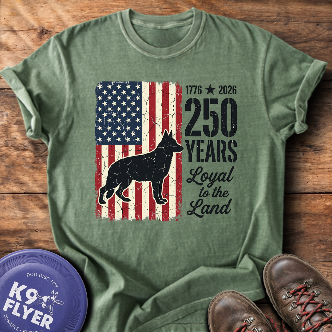 Loyal To The Land Flag T-Shirt - Moss