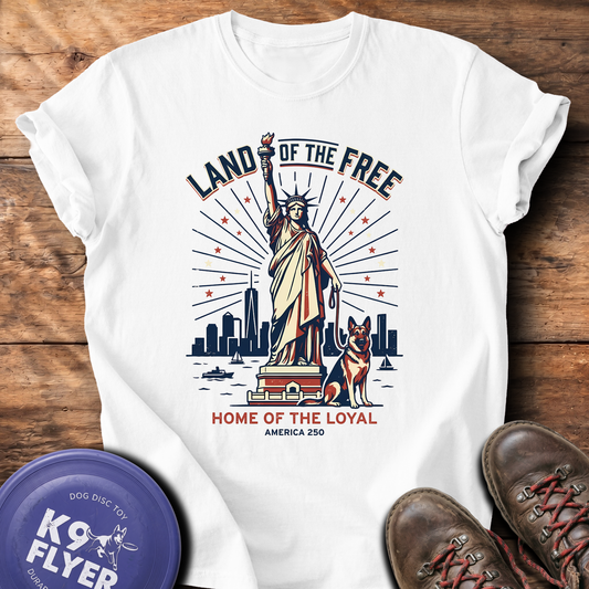 0113 Statue Of Liberty And GSD - White