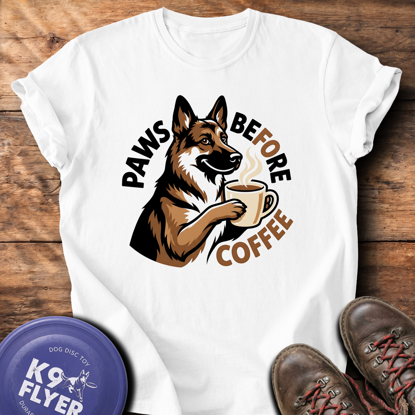 0122 Paws Before Coffee - White