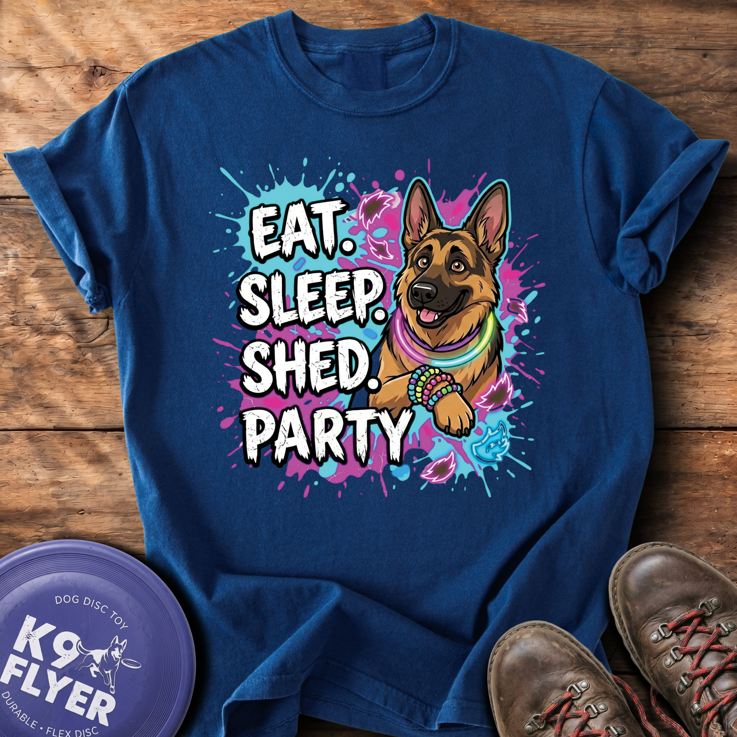 0042 Eat Sleep Shed Party - True Navy