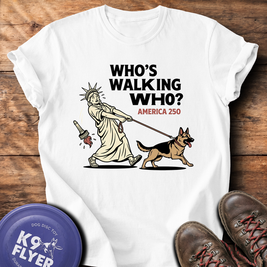 0121 Who's Walking Who - White