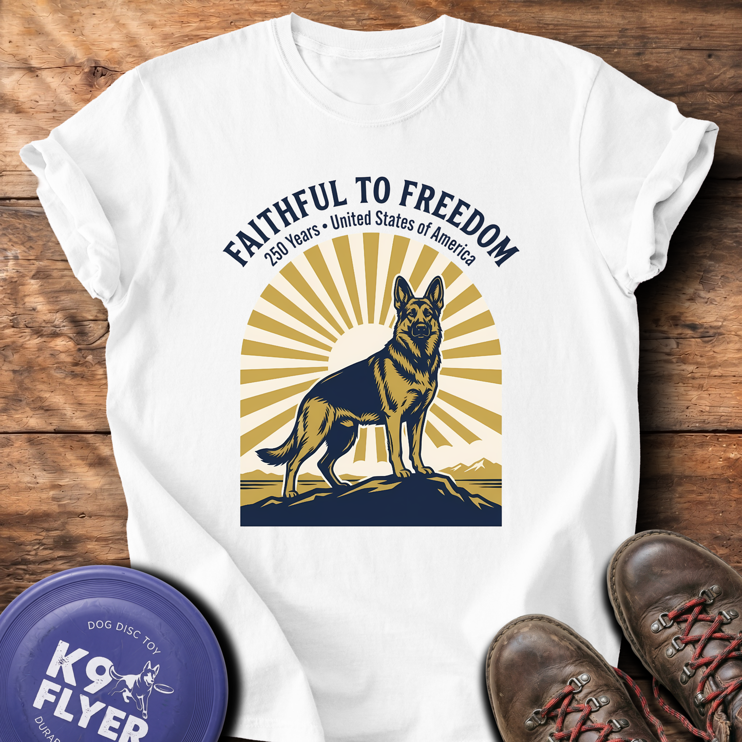 0124 Retro Faithful To Freedom - White