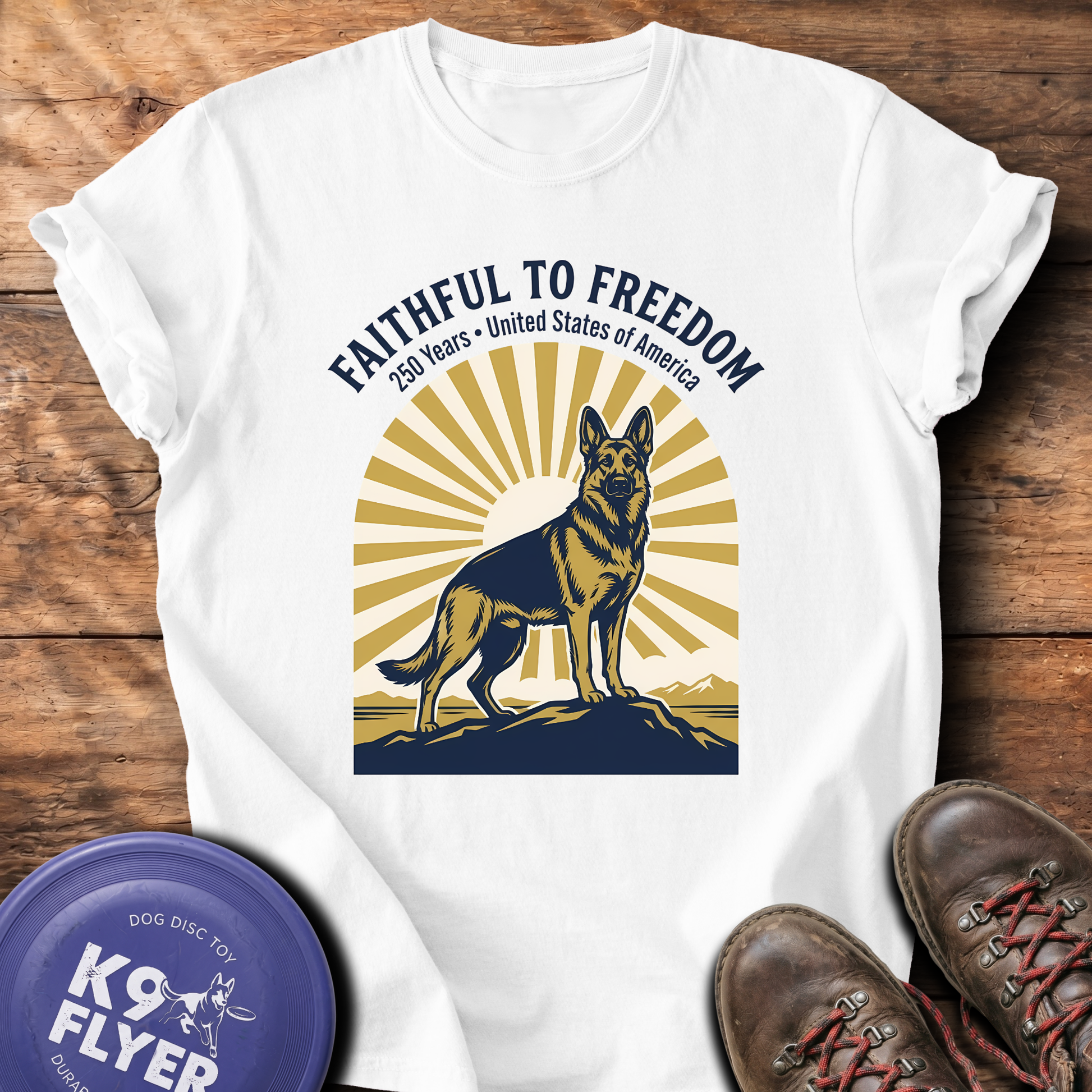 0124 Retro Faithful To Freedom - White