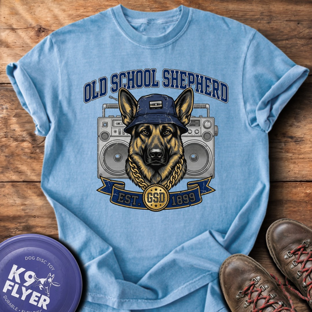 Old School Shepherd T-Shirt - Washed Denim