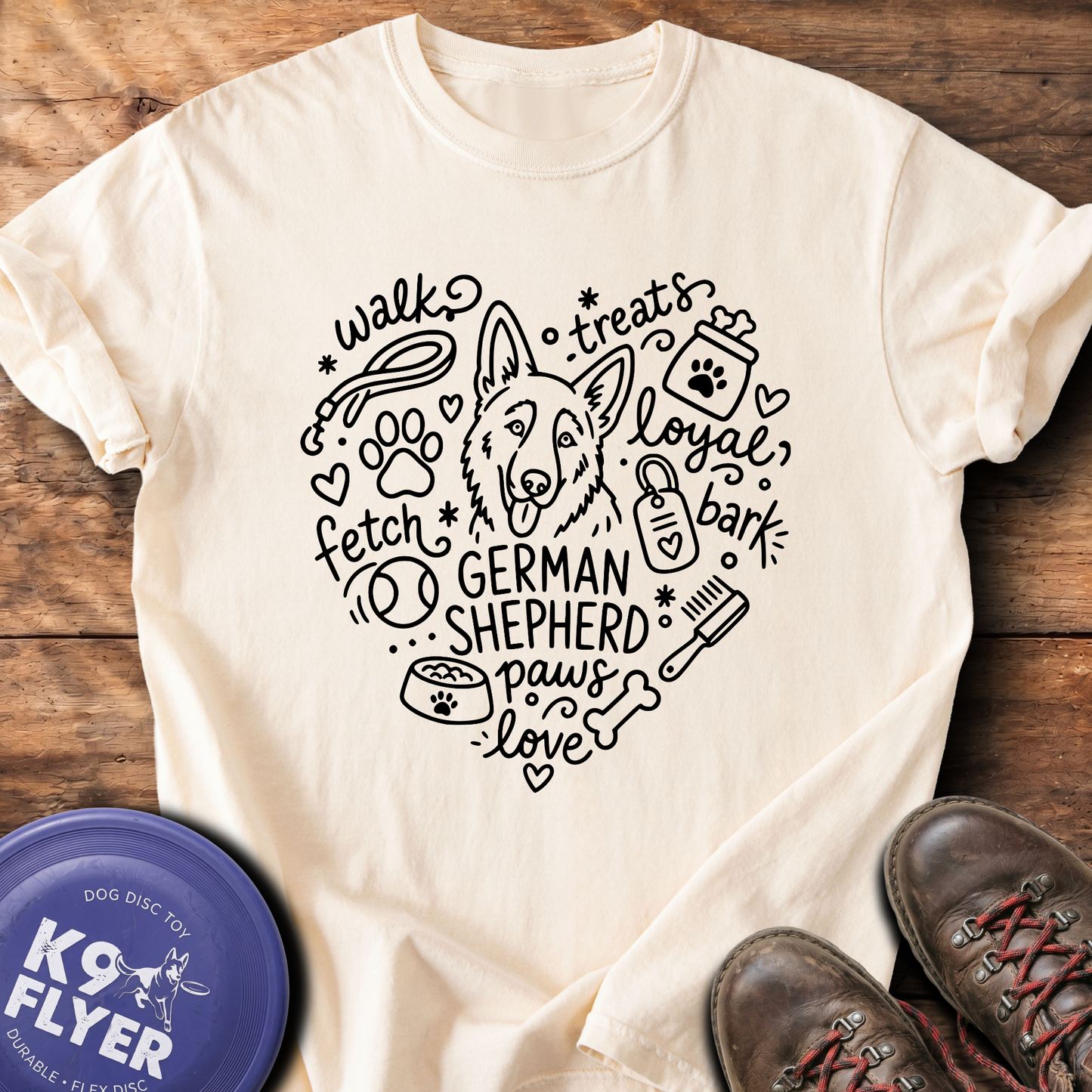 0011 Heart Doodle - Ivory