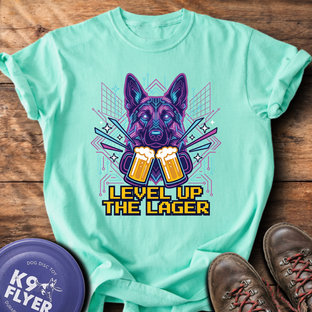 Level Up The Lager T-Shirt - Island Reef