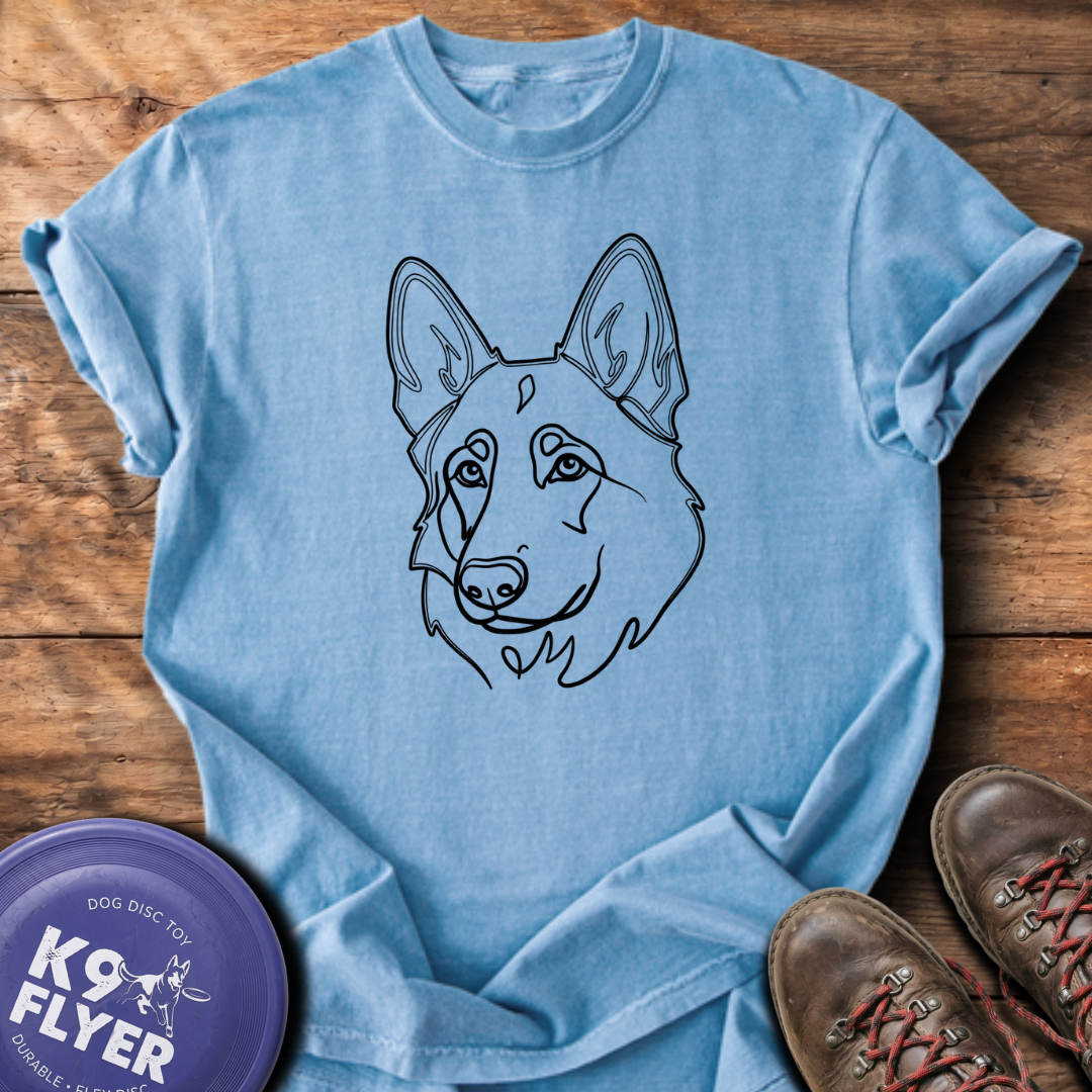 GSD Line Portrait - Washed Denim