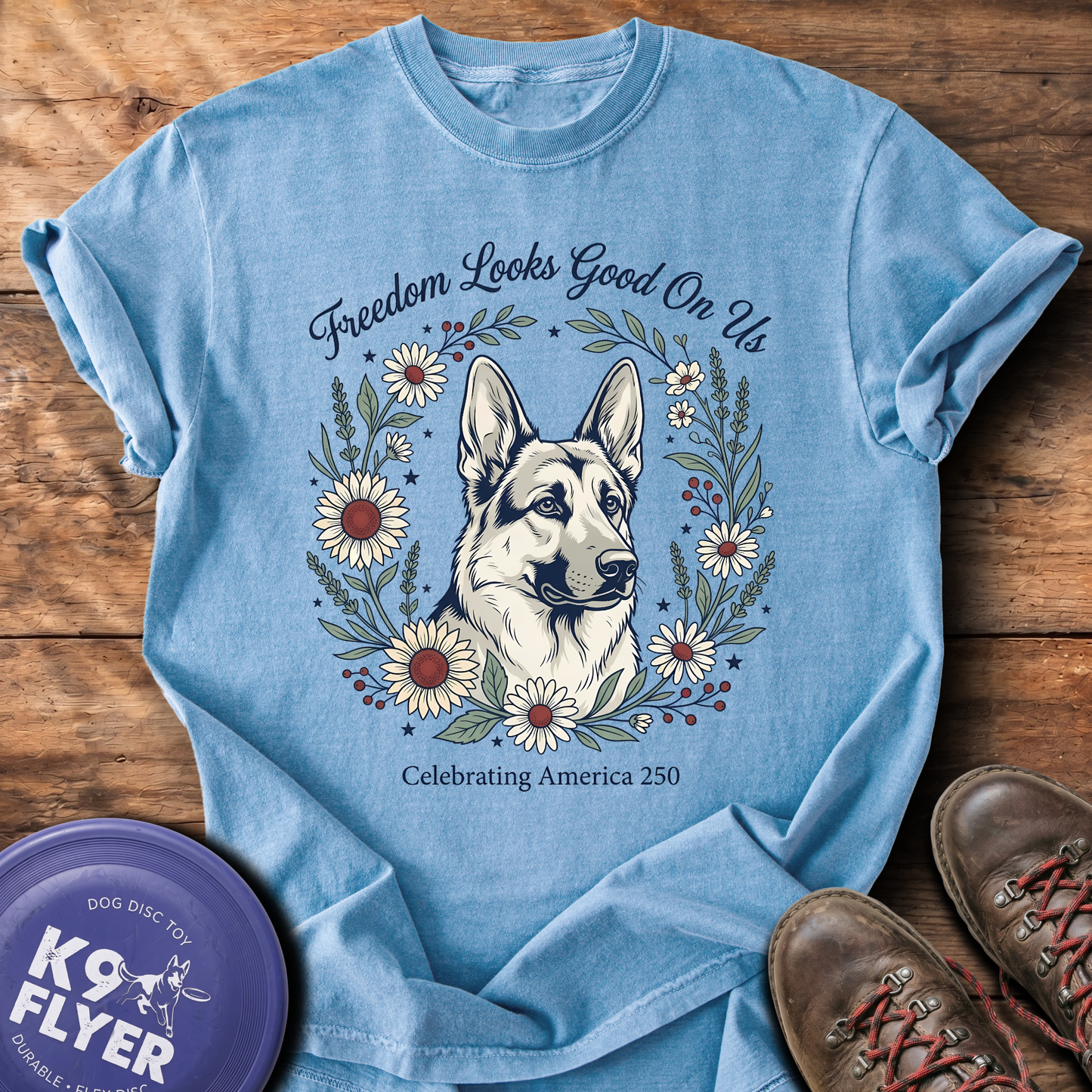 0105 Freedom Looks Good - Washed Denim
