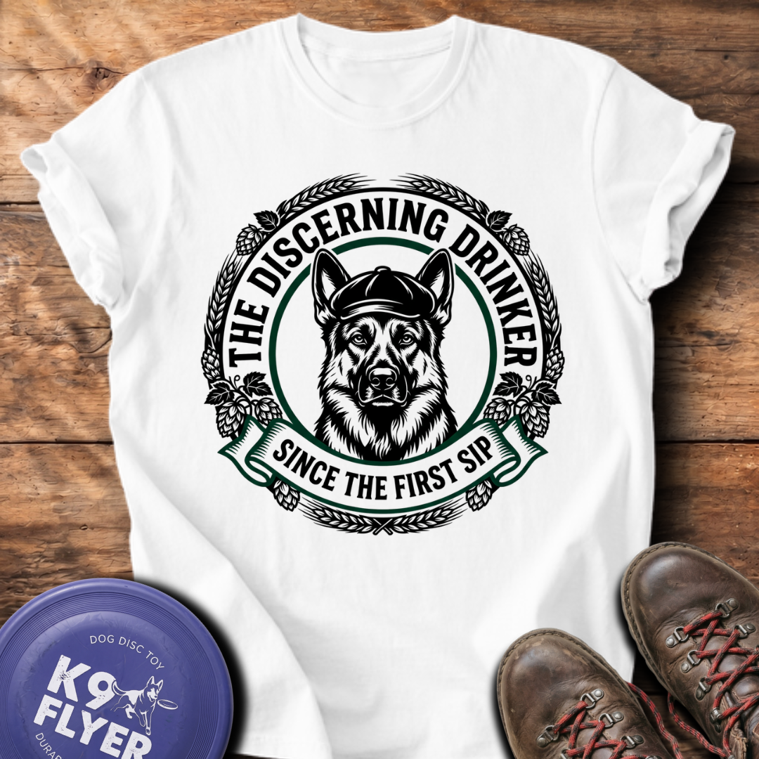 Discerning Drinker T-Shirt - White