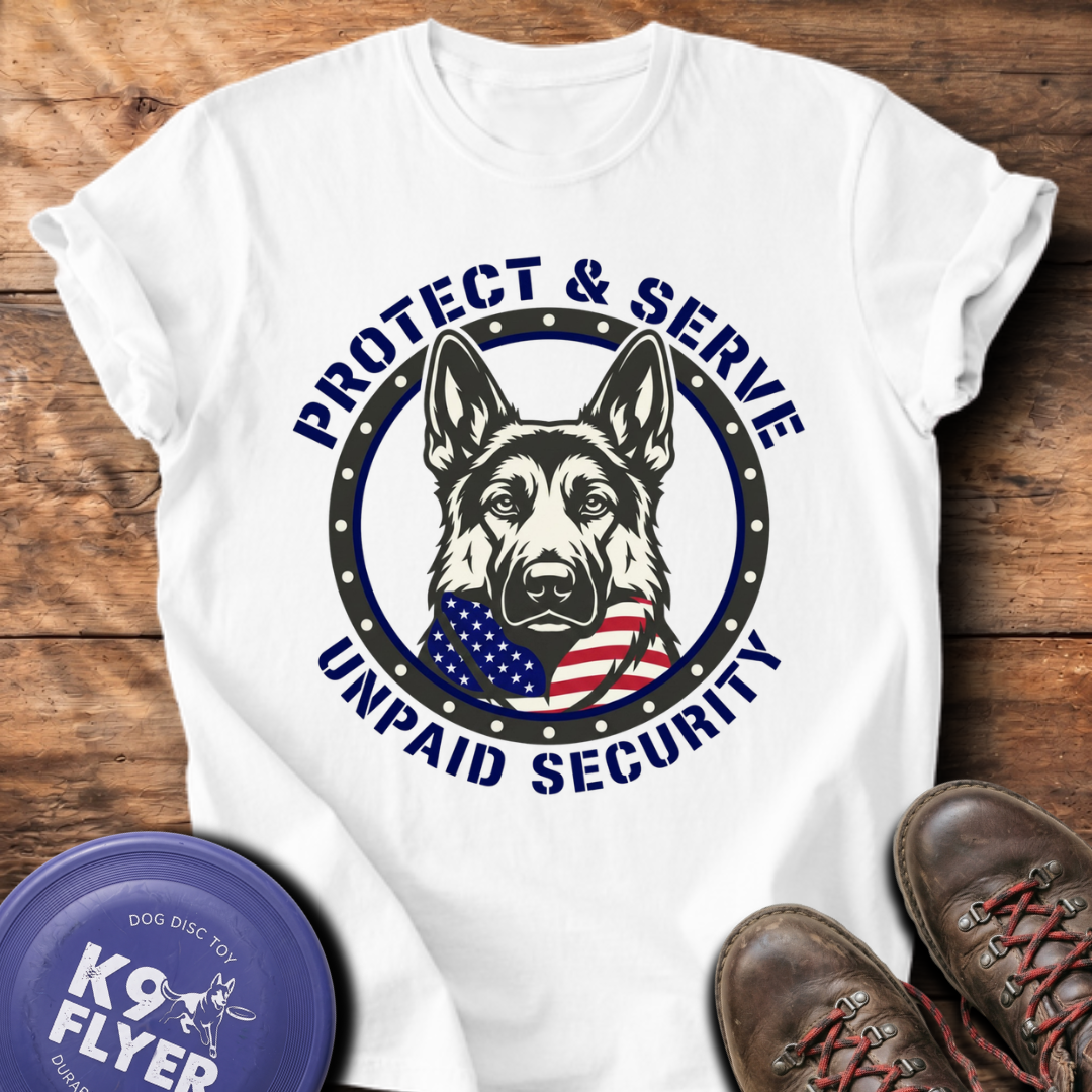 Unpaid Security T-Shirt - White