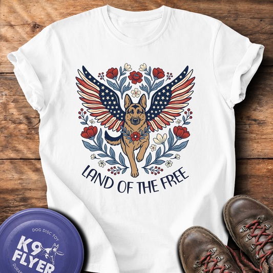 0128 Land Of The Free GSD - White