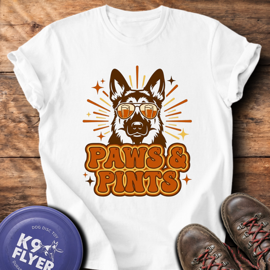 Paws & Pints T-Shirt - White