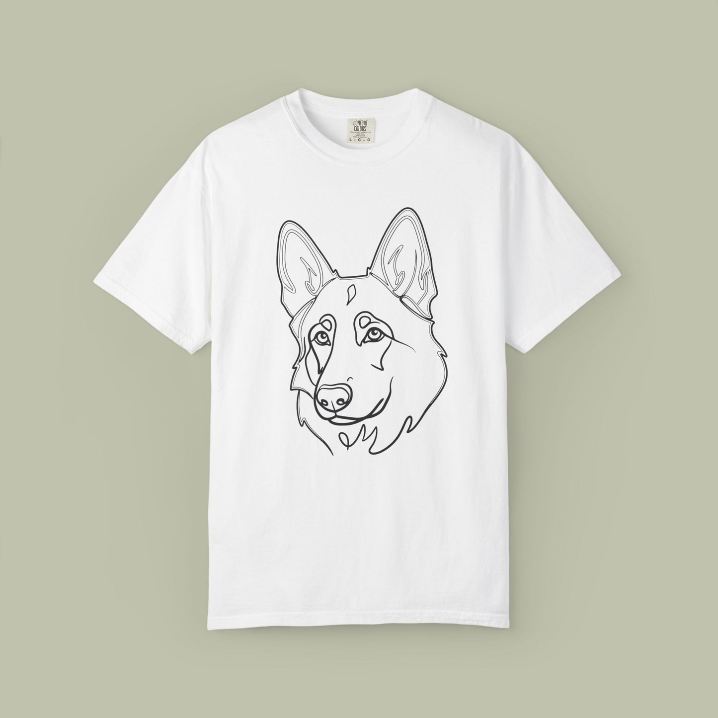 GSD Line Portrait T-Shirt