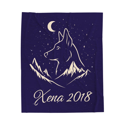Under the Stars Velveteen Plush Blanket