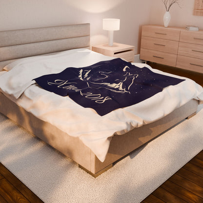 Under the Stars Velveteen Plush Blanket