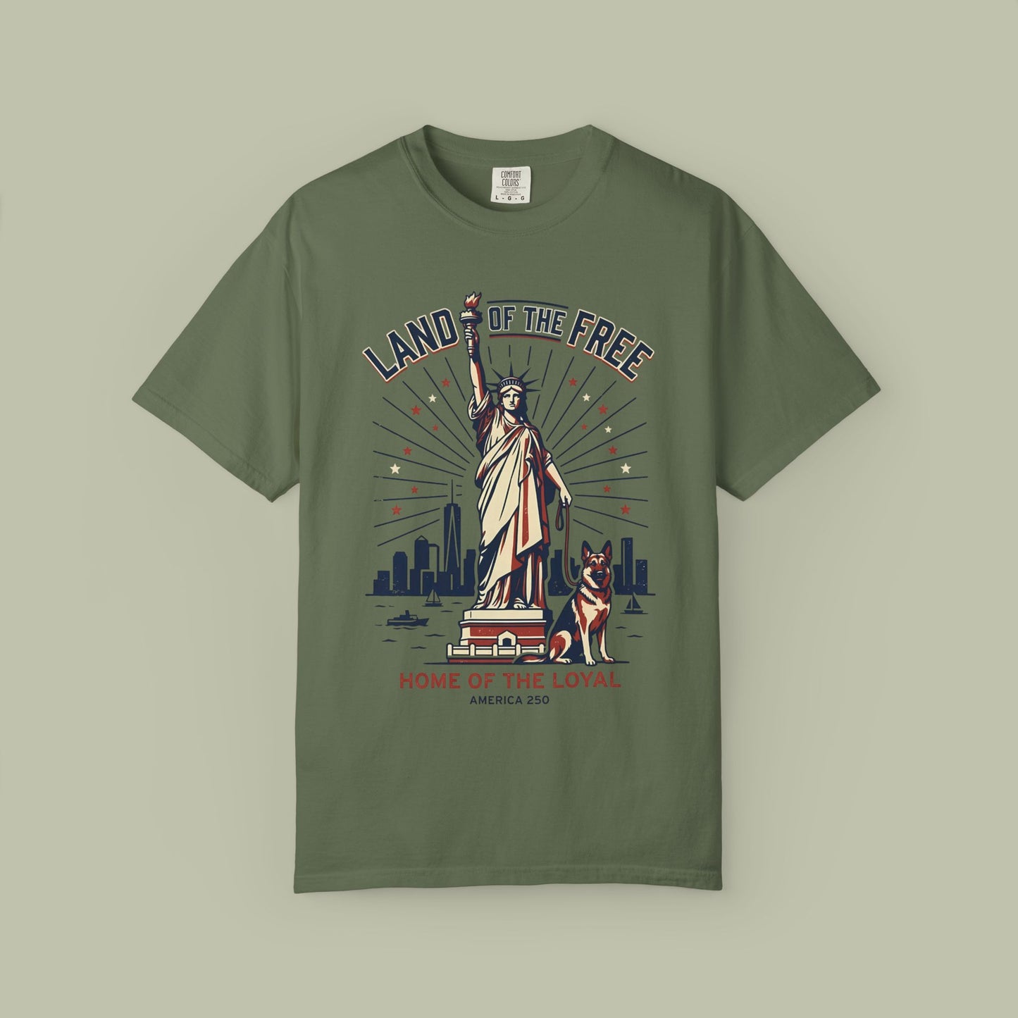 Statue of Liberty & German Shepherd T-Shirt