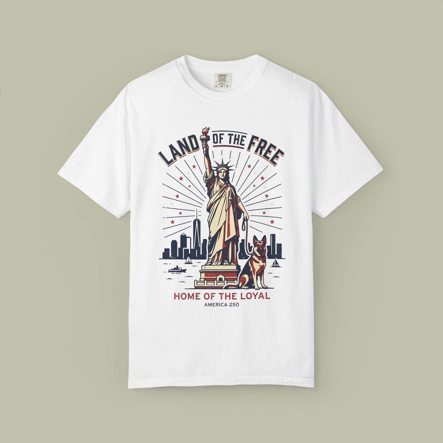 Statue of Liberty & German Shepherd T-Shirt