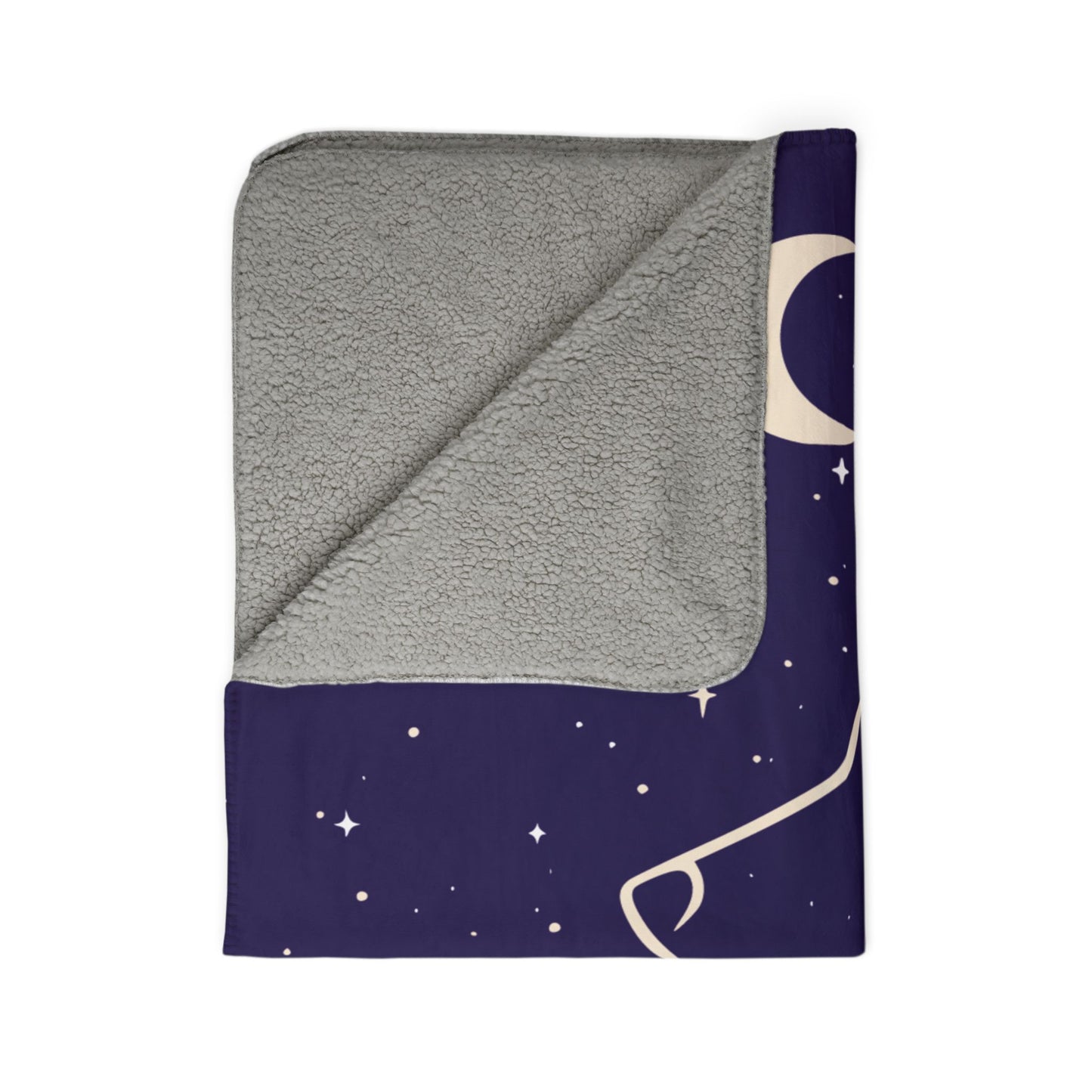 Under the Stars Fleece Sherpa Blanket