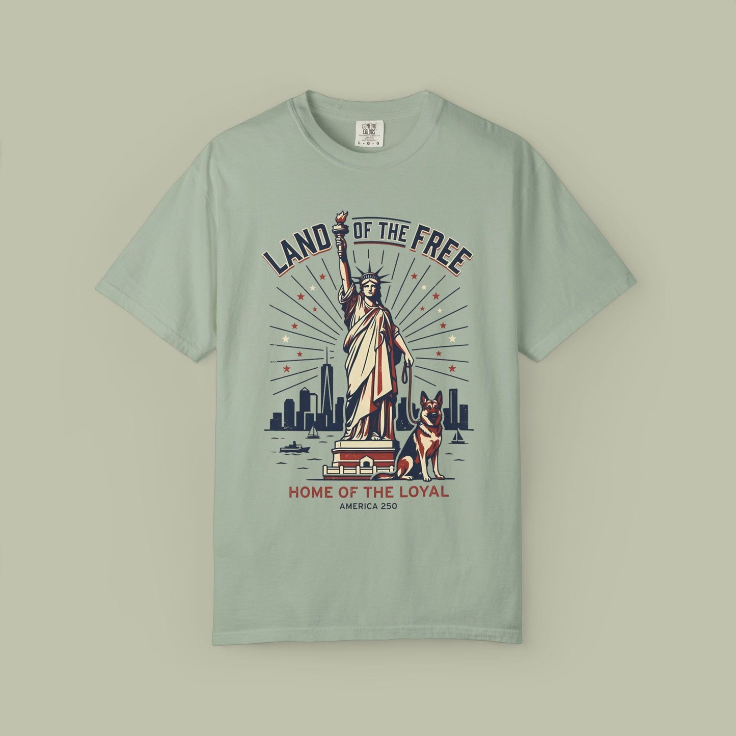 Statue of Liberty & German Shepherd T-Shirt