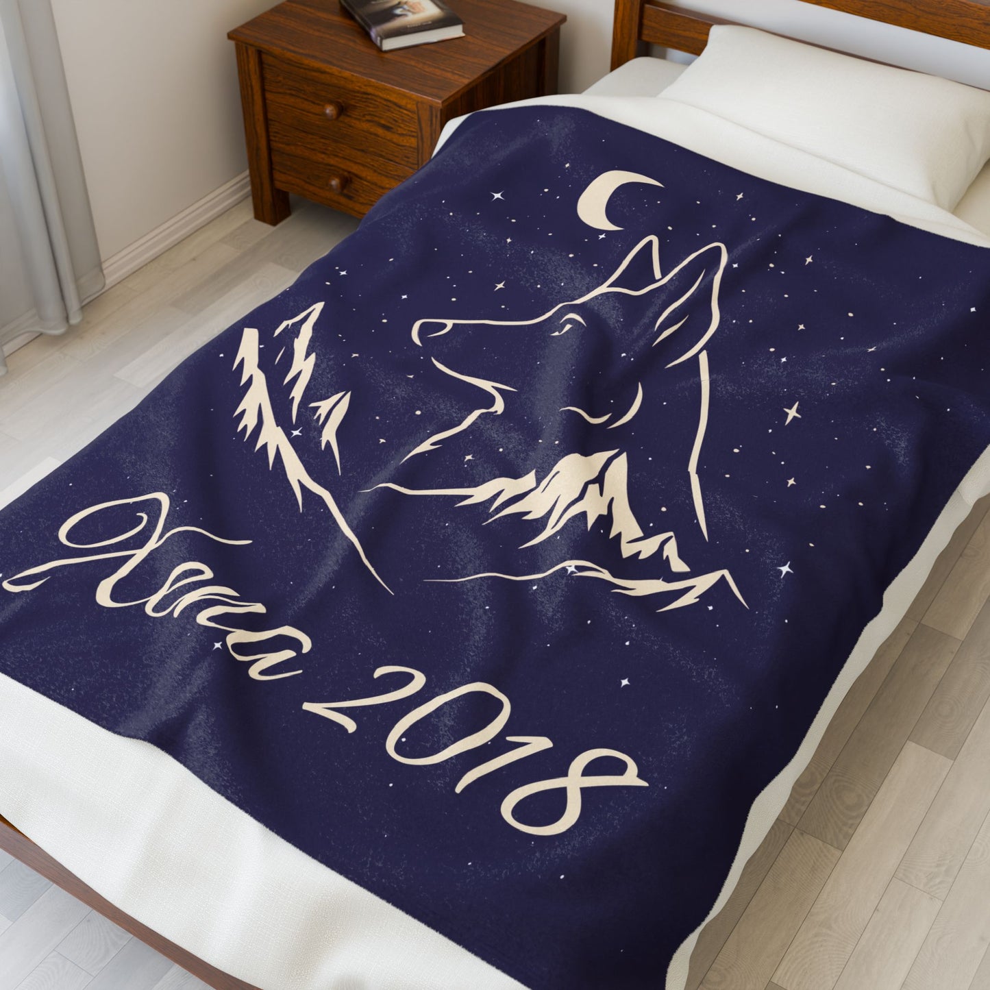 Under the Stars Velveteen Plush Blanket