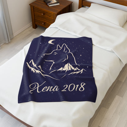 Under the Stars Velveteen Plush Blanket