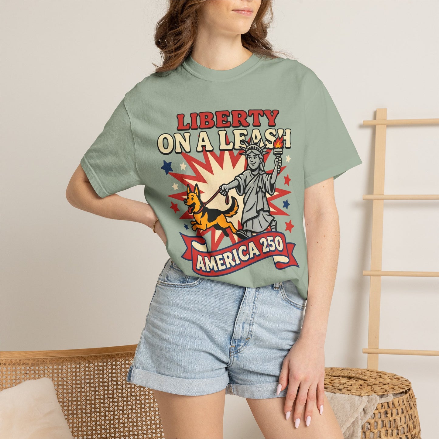 Liberty On A Leash T-Shirt