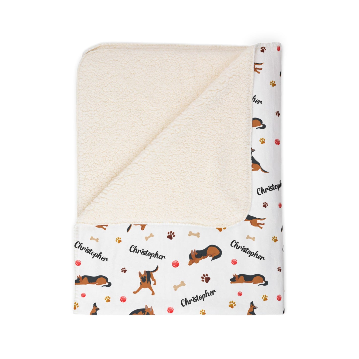 Playful Paws Sherpa Blanket