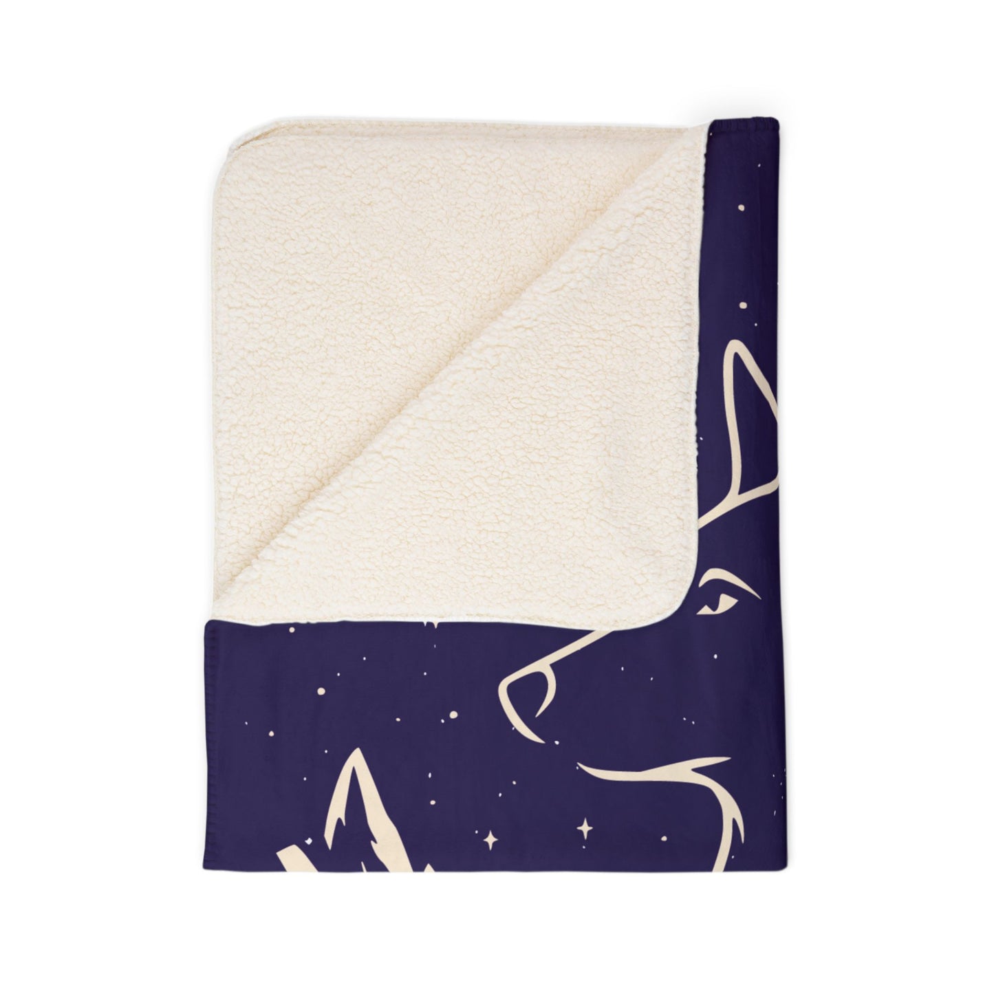 Under the Stars Fleece Sherpa Blanket