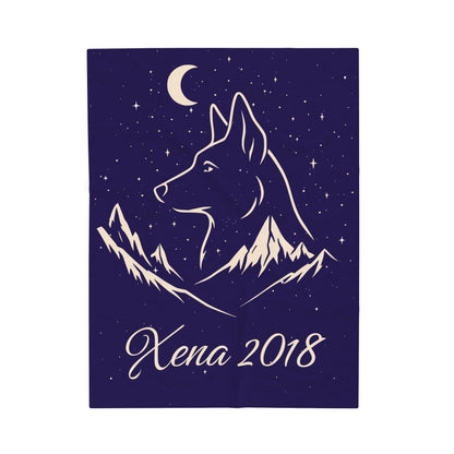 Under the Stars Velveteen Plush Blanket