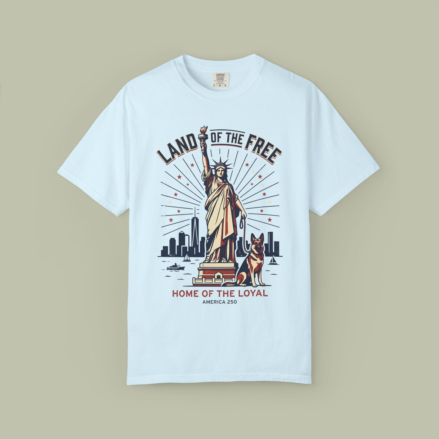 Statue of Liberty & German Shepherd T-Shirt