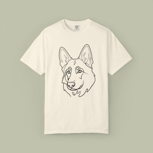 GSD Line Portrait T-Shirt