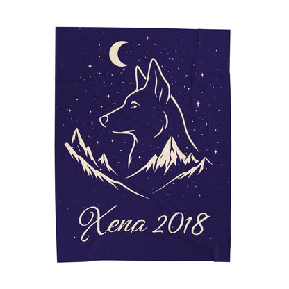 Under the Stars Velveteen Plush Blanket