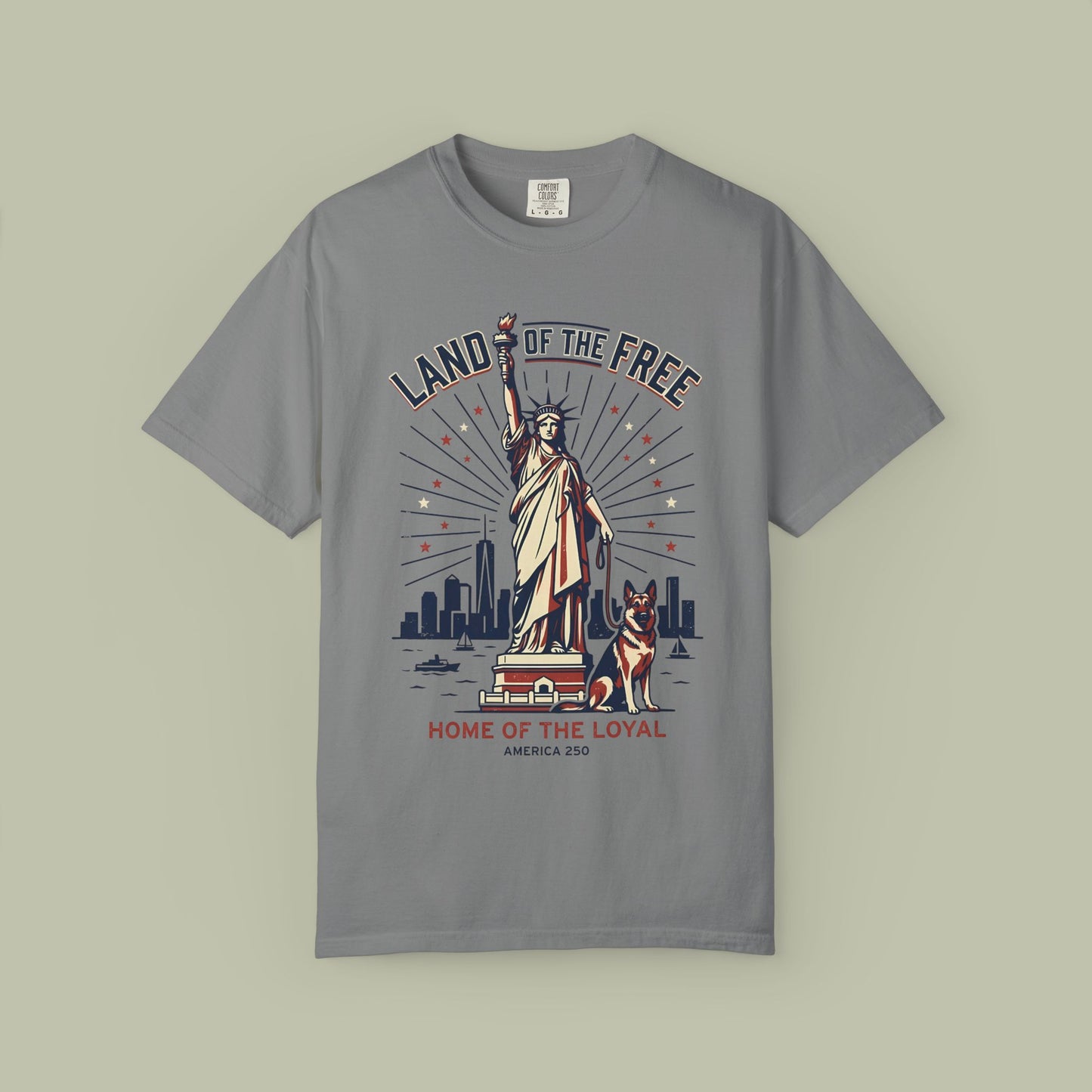 Statue of Liberty & German Shepherd T-Shirt