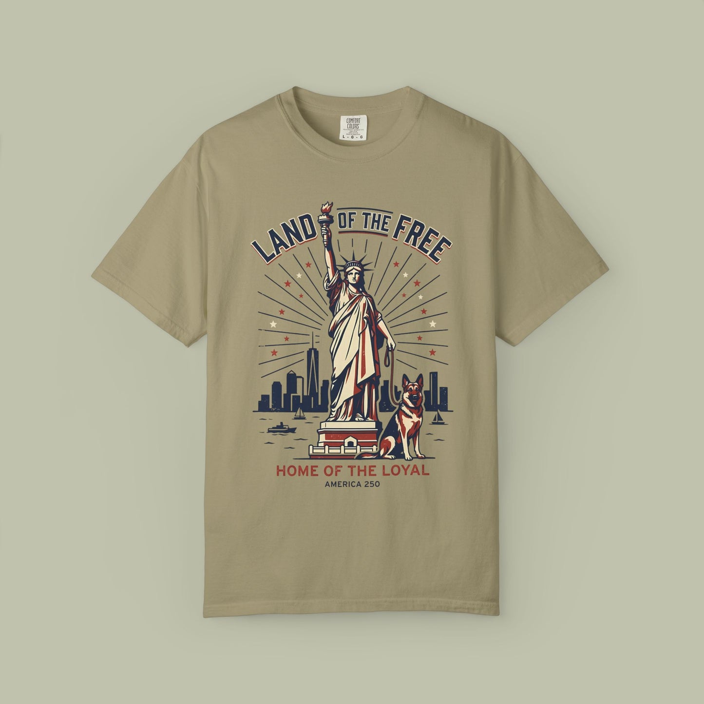 Statue of Liberty & German Shepherd T-Shirt