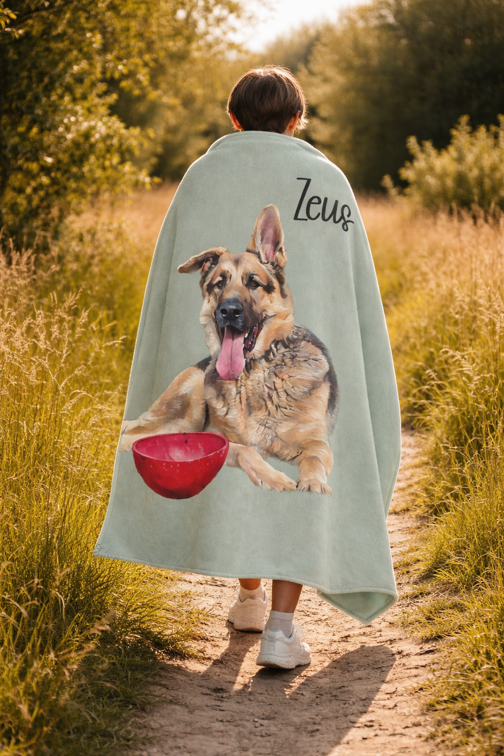 Custom German Shepherd Blanket – Turn Your Dog Into Art
