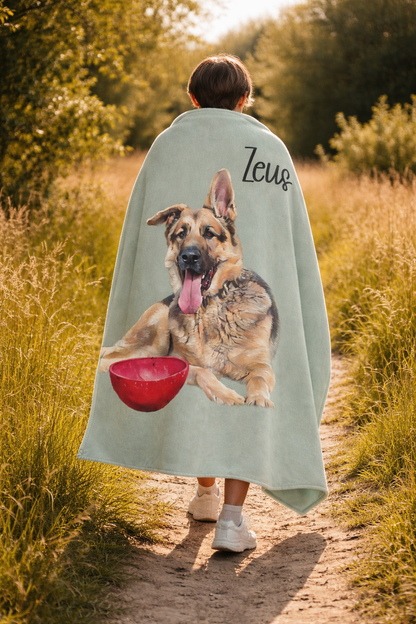 Custom German Shepherd Blanket – Turn Your Dog Into Art