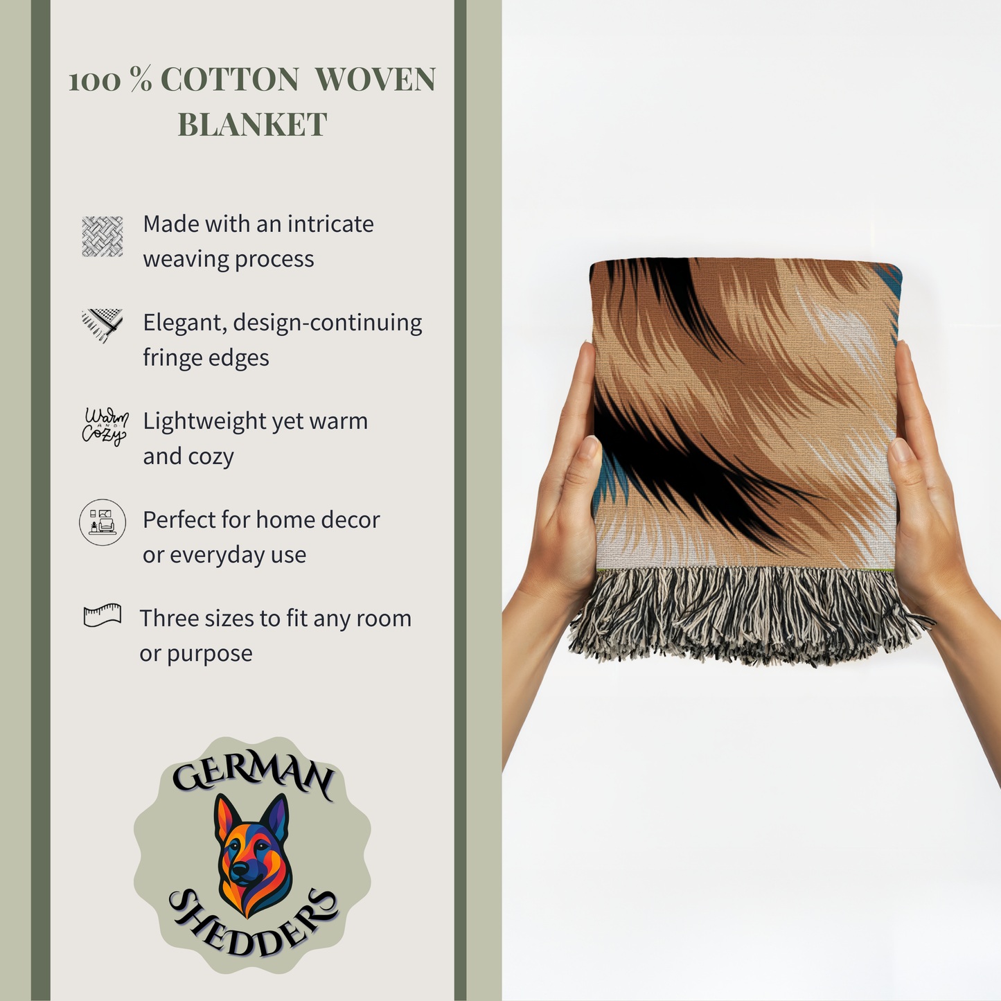Name & Date Golden Fields Woven Blanket