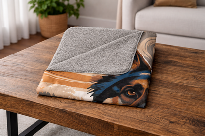 Golden Fields - Name Sherpa Blanket