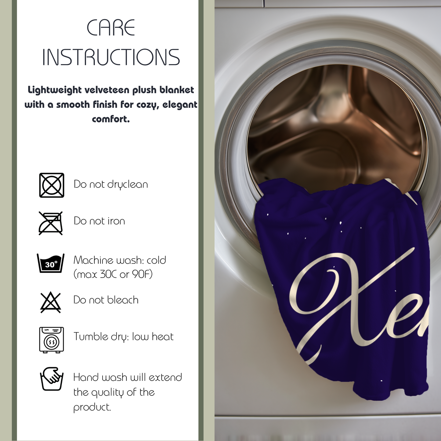 Under the Stars - Lightweight Name Blanket