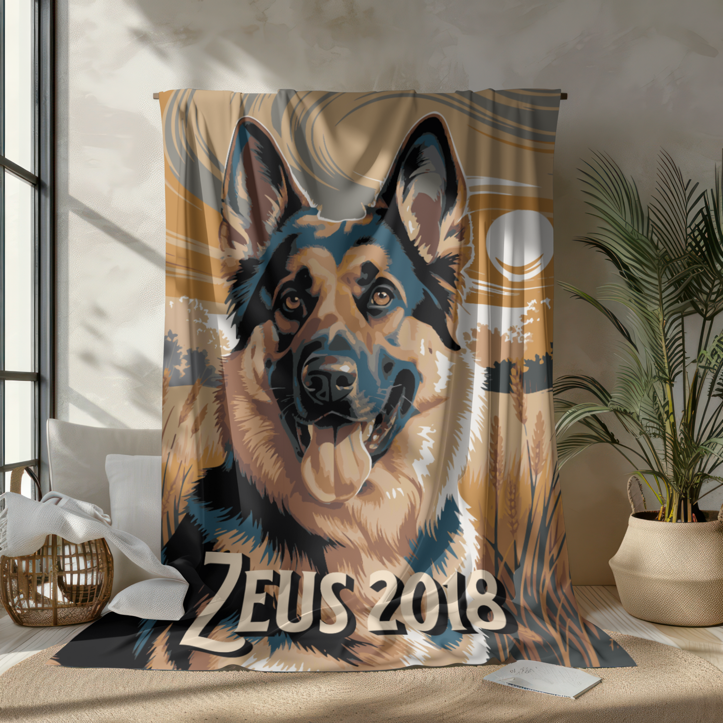 🐾 Golden Fields Sherpa Blanket