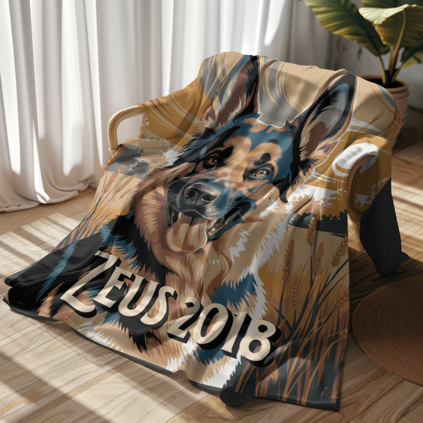 🐾 Golden Fields Sherpa Blanket