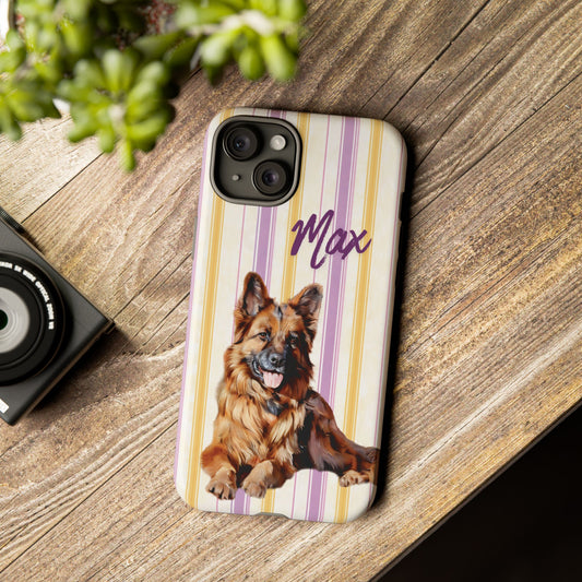 Your German Shepherd, Turned Into Art — On a Phone Case
