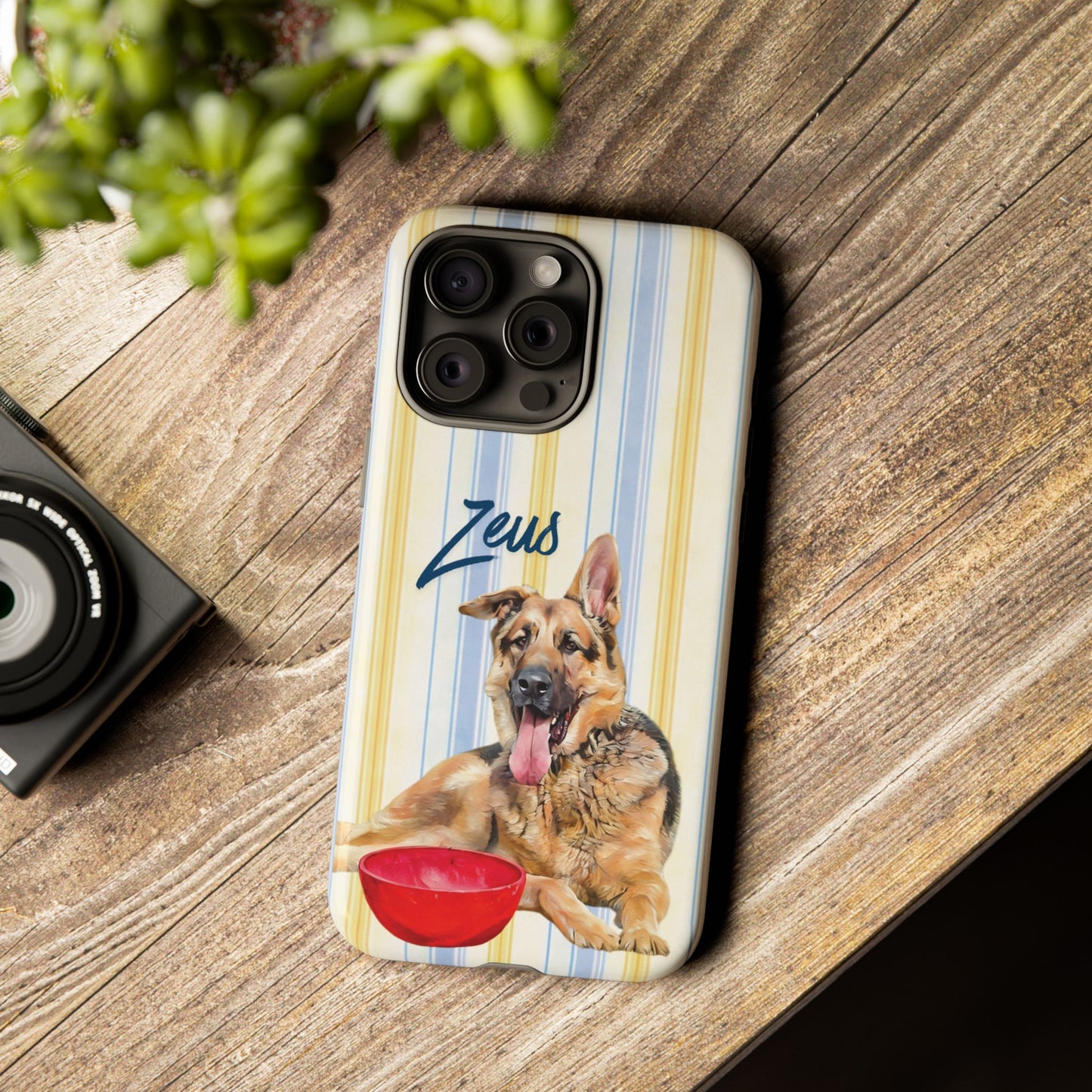 Your German Shepherd, Turned Into Art — On a Phone Case