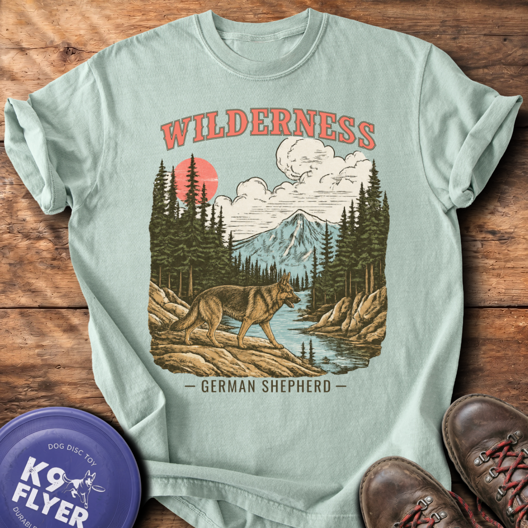Wilderness German Shepherd Tee - Bay